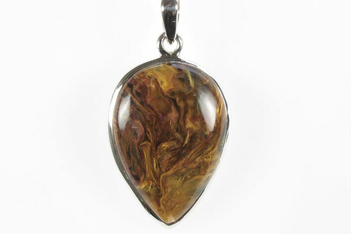 Chatoyant Pietersite Pendant (Necklace) - Sterling Silver #243965